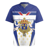Personalized French Colonial Empire Rugby Jersey Royal Standard of France