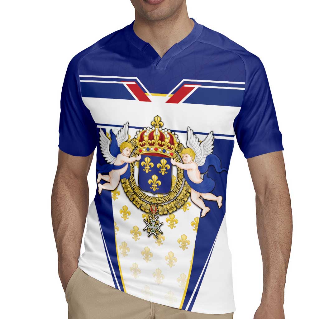 Personalized French Colonial Empire Rugby Jersey Royal Standard of France