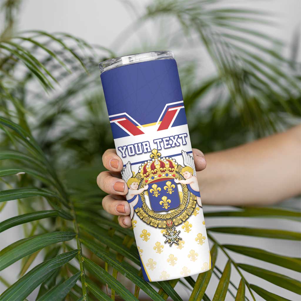 Personalized French Colonial Empire Skinny Tumbler Royal Standard of France