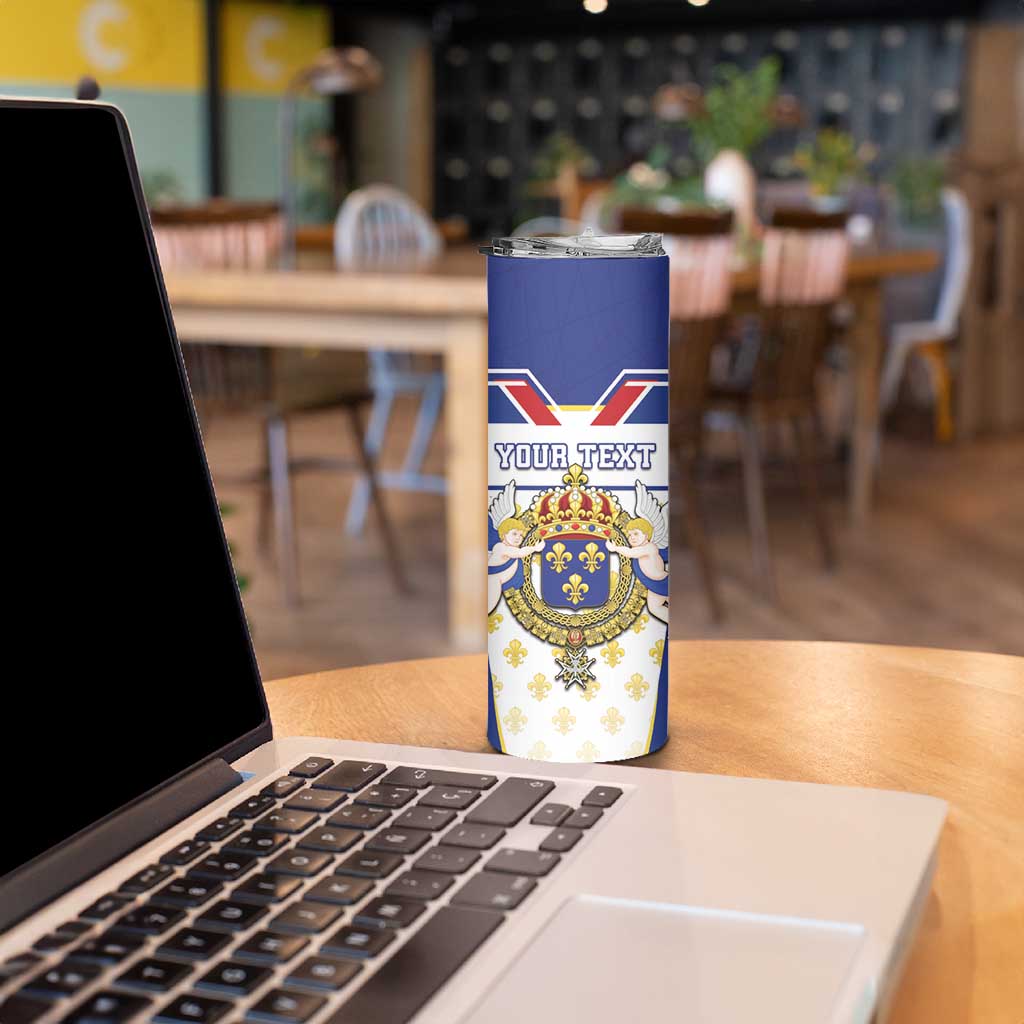 Personalized French Colonial Empire Skinny Tumbler Royal Standard of France