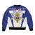 Personalized French Colonial Empire Sleeve Zip Bomber Jacket Royal Standard of France