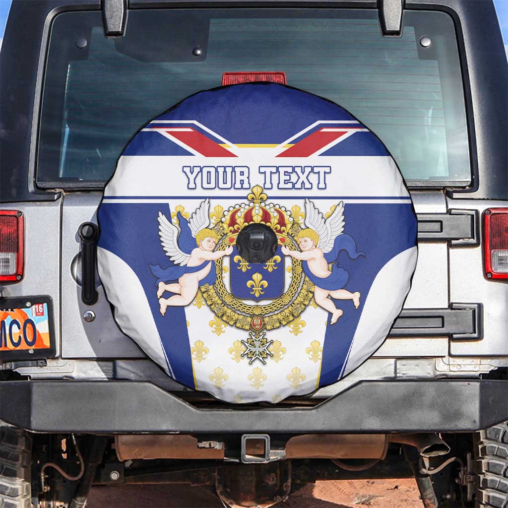Personalized French Colonial Empire Spare Tire Cover Royal Standard of France