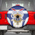 Personalized French Colonial Empire Spare Tire Cover Royal Standard of France