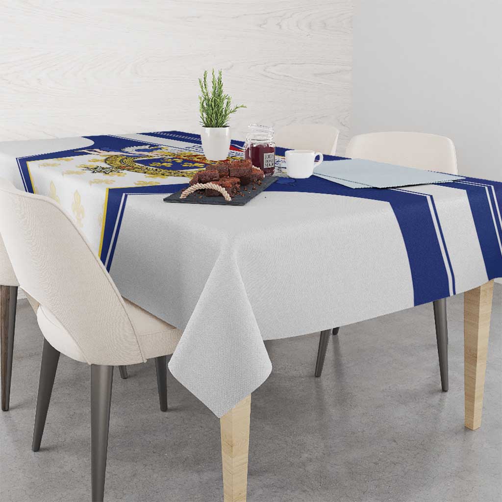 Personalized French Colonial Empire Tablecloth Royal Standard of France