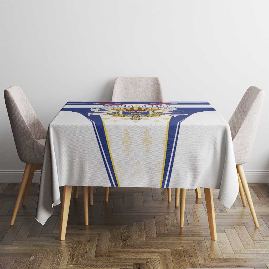 Personalized French Colonial Empire Tablecloth Royal Standard of France