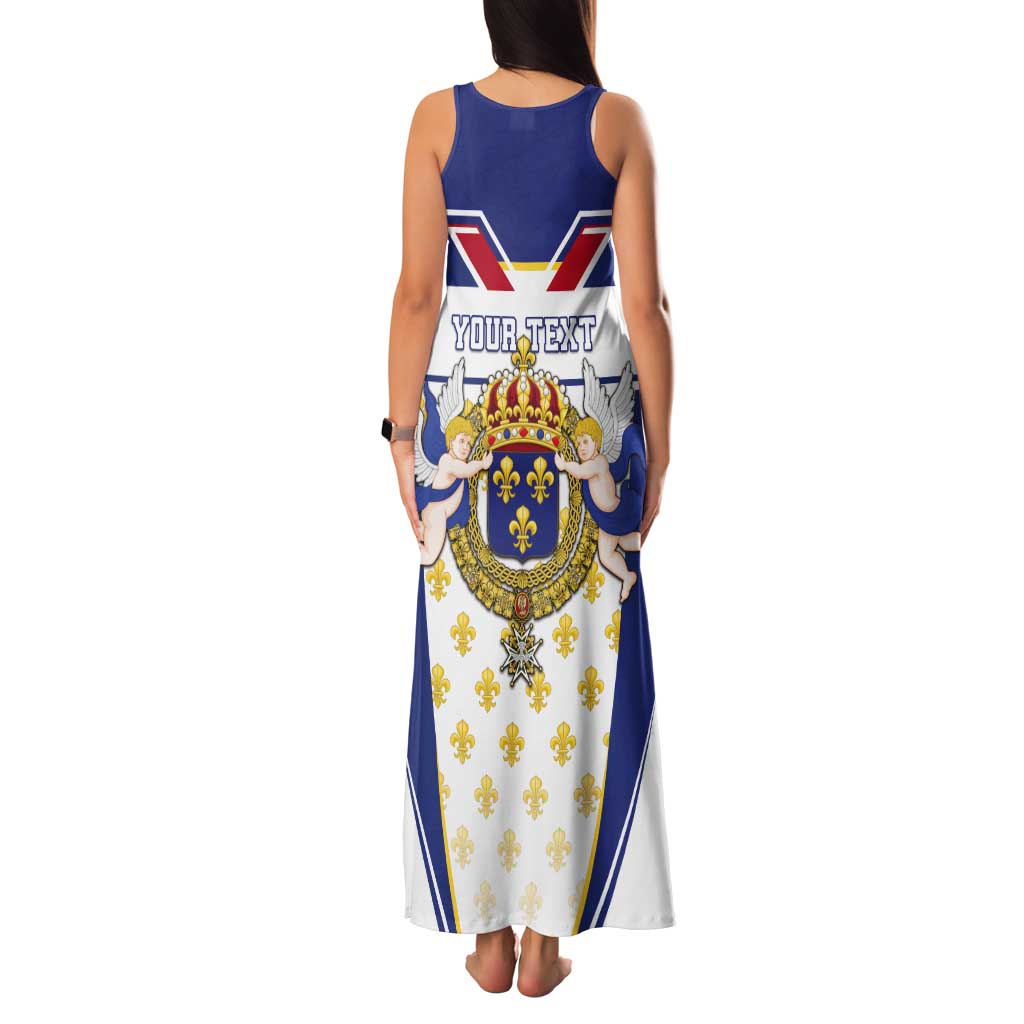 Personalized French Colonial Empire Tank Maxi Dress Royal Standard of France