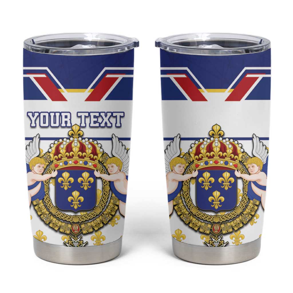Personalized French Colonial Empire Tumbler Cup Royal Standard of France