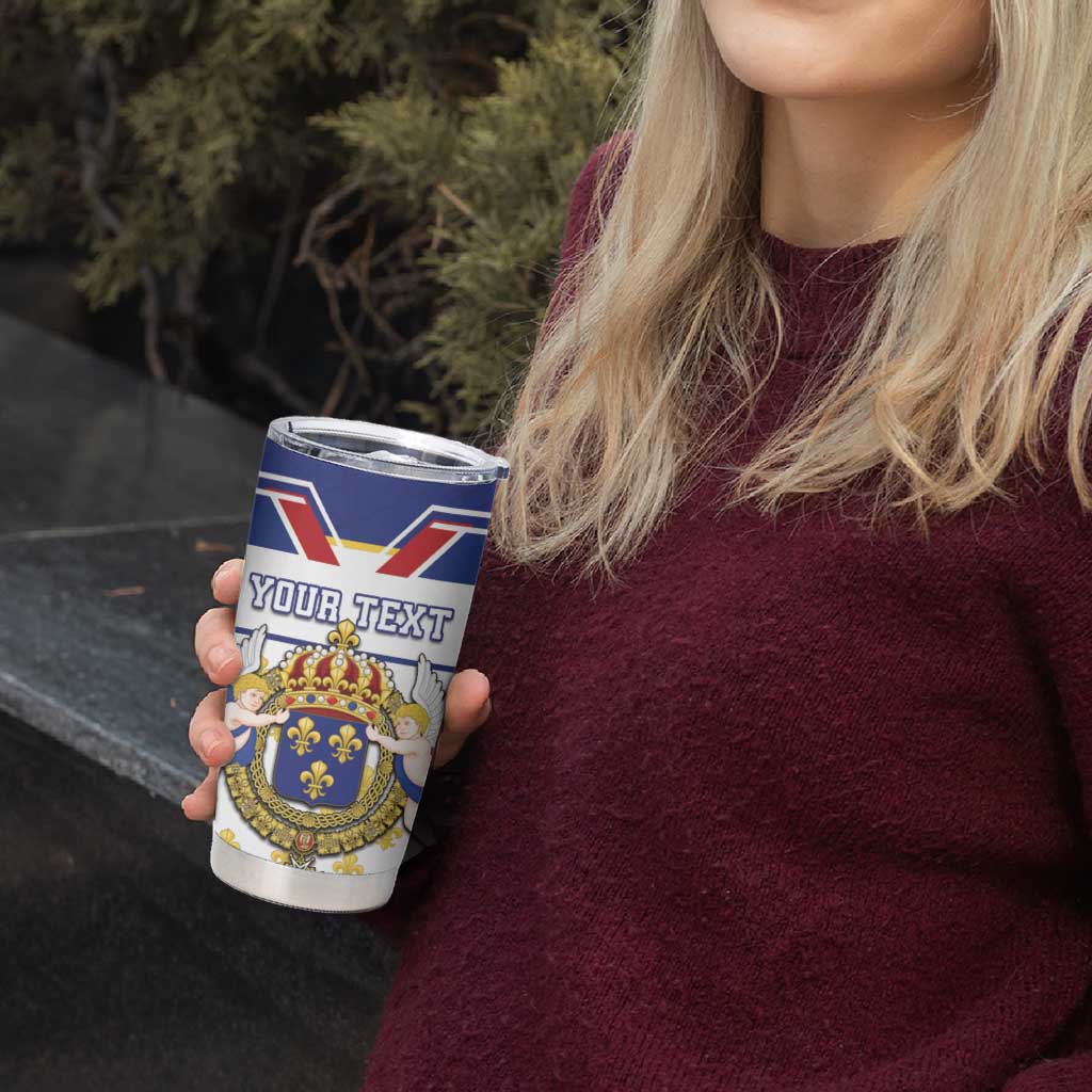 Personalized French Colonial Empire Tumbler Cup Royal Standard of France