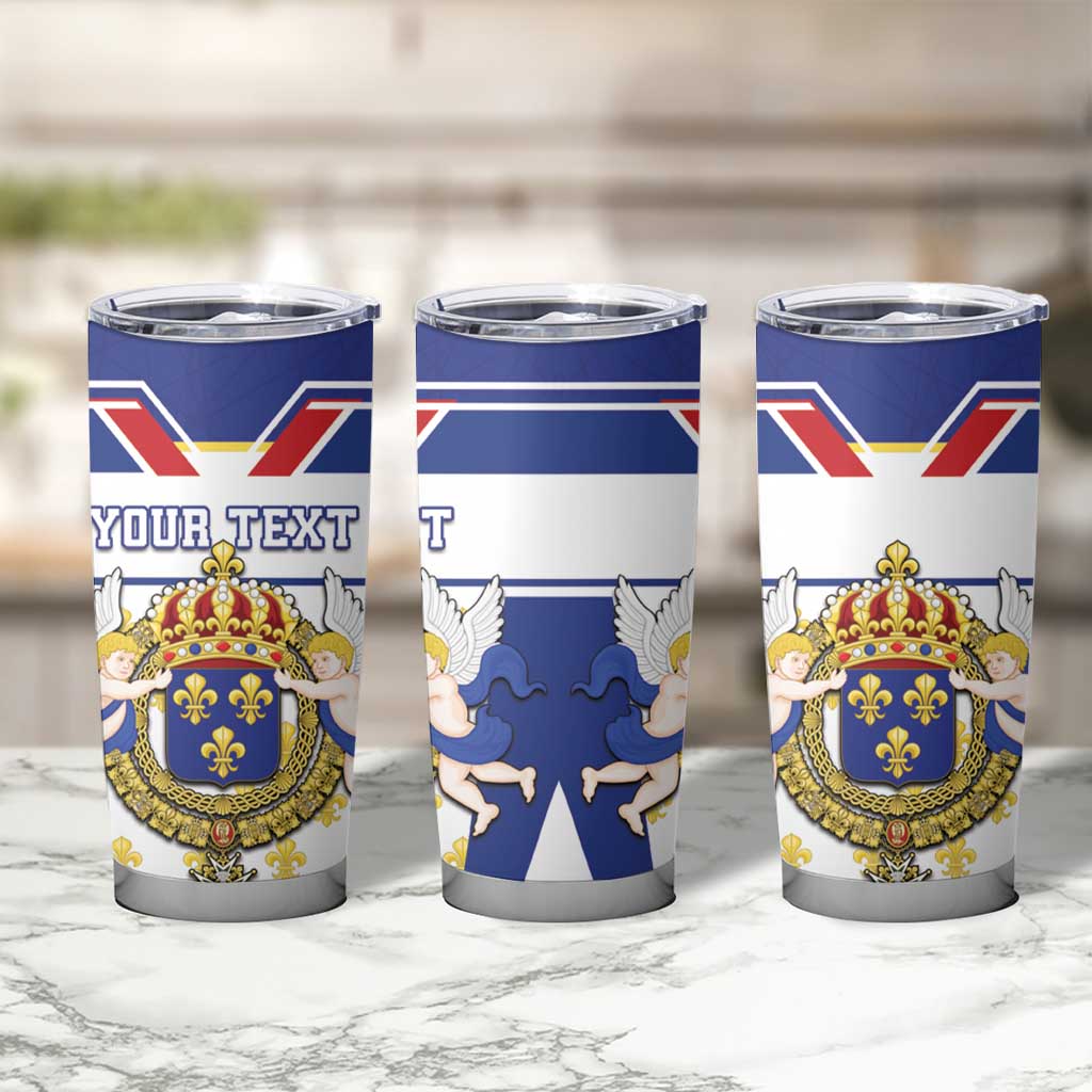 Personalized French Colonial Empire Tumbler Cup Royal Standard of France