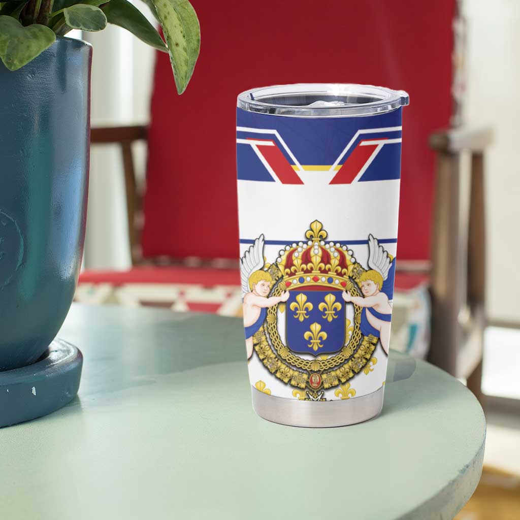 Personalized French Colonial Empire Tumbler Cup Royal Standard of France