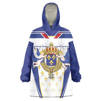 Personalized French Colonial Empire Wearable Blanket Hoodie Royal Standard of France