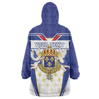 Personalized French Colonial Empire Wearable Blanket Hoodie Royal Standard of France