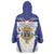 Personalized French Colonial Empire Wearable Blanket Hoodie Royal Standard of France