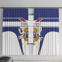 Personalized French Colonial Empire Window Curtain Royal Standard of France