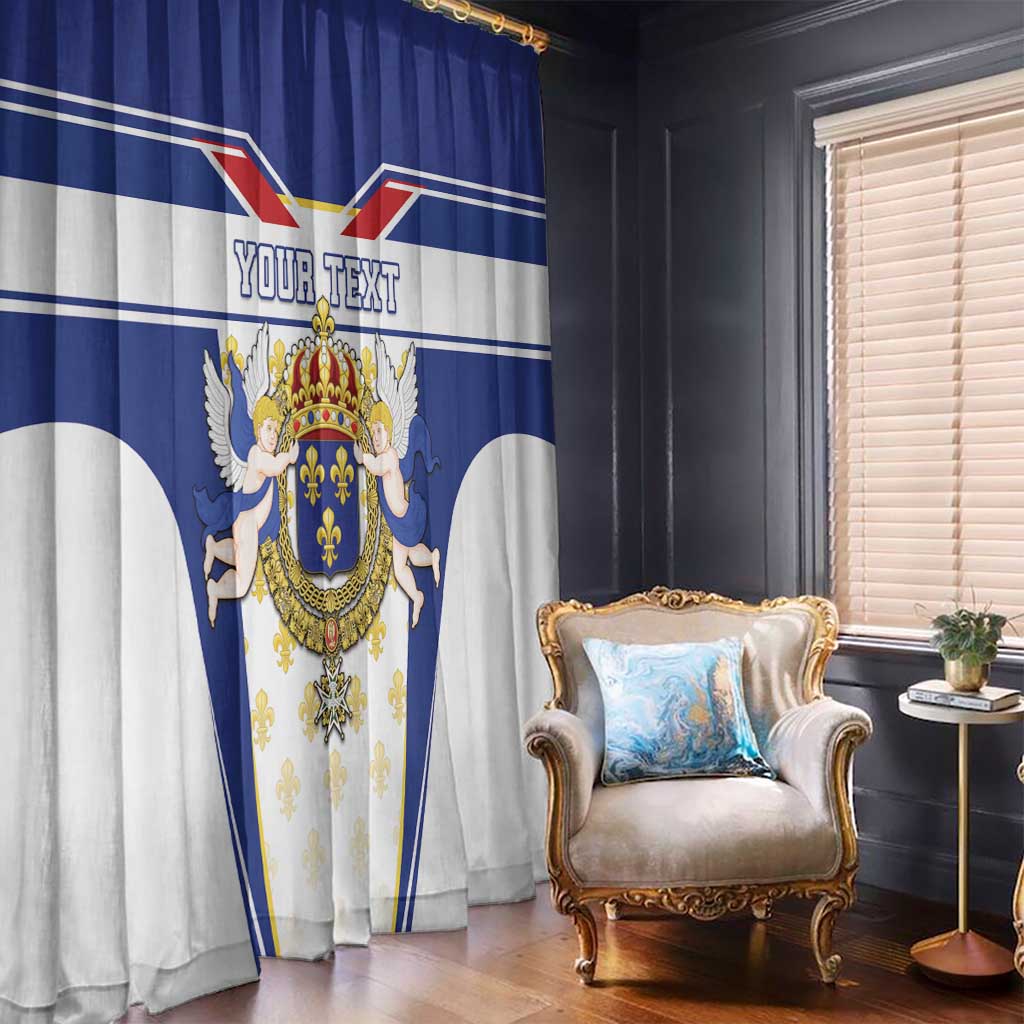 Personalized French Colonial Empire Window Curtain Royal Standard of France