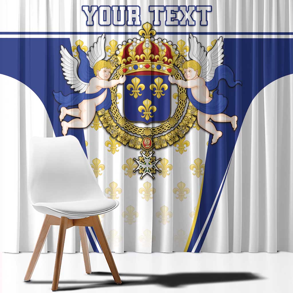 Personalized French Colonial Empire Window Curtain Royal Standard of France