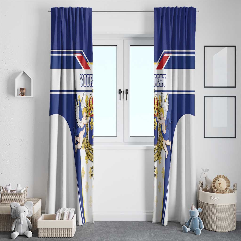 Personalized French Colonial Empire Window Curtain Royal Standard of France