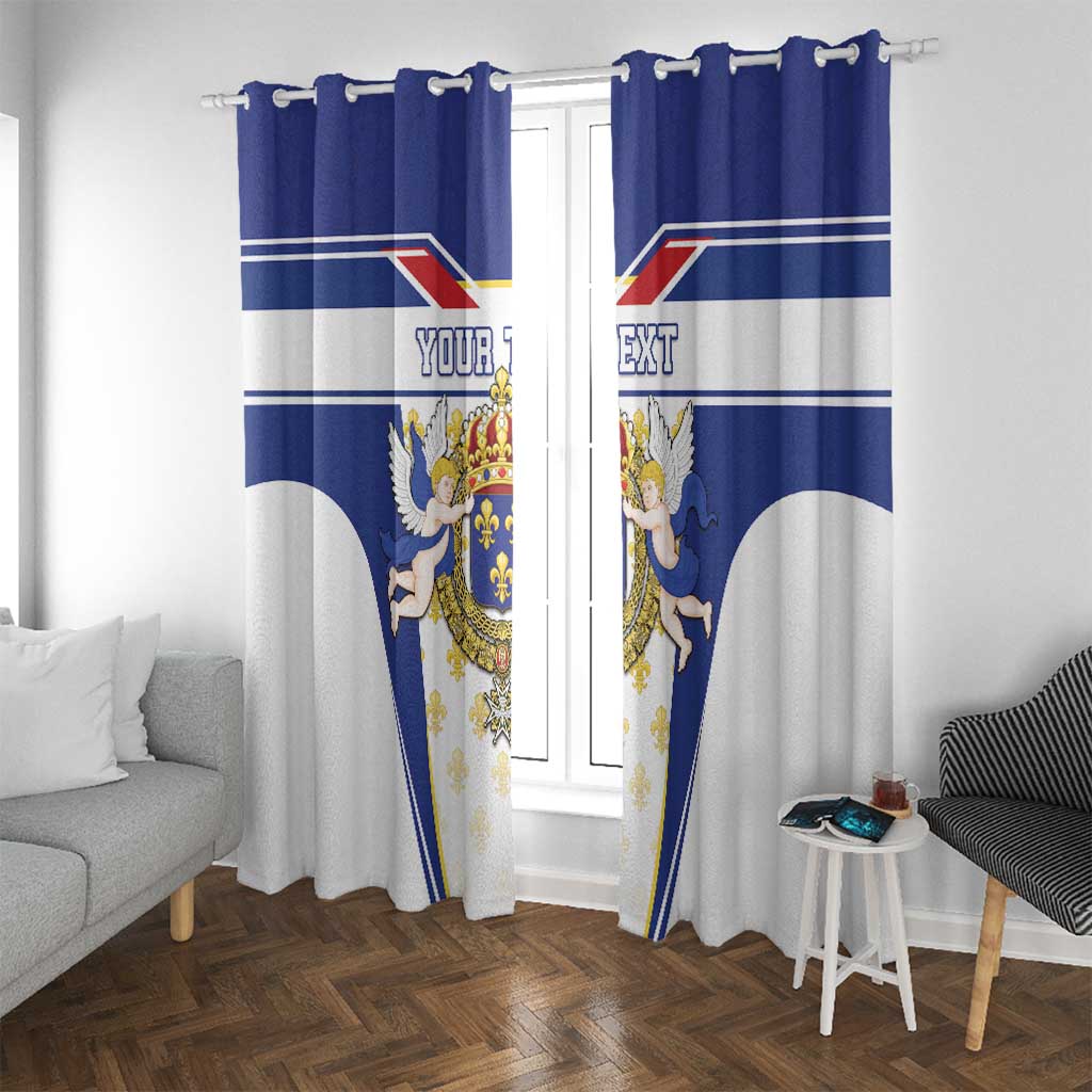 Personalized French Colonial Empire Window Curtain Royal Standard of France