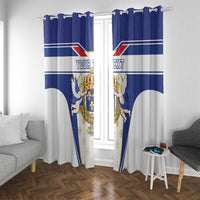 Personalized French Colonial Empire Window Curtain Royal Standard of France