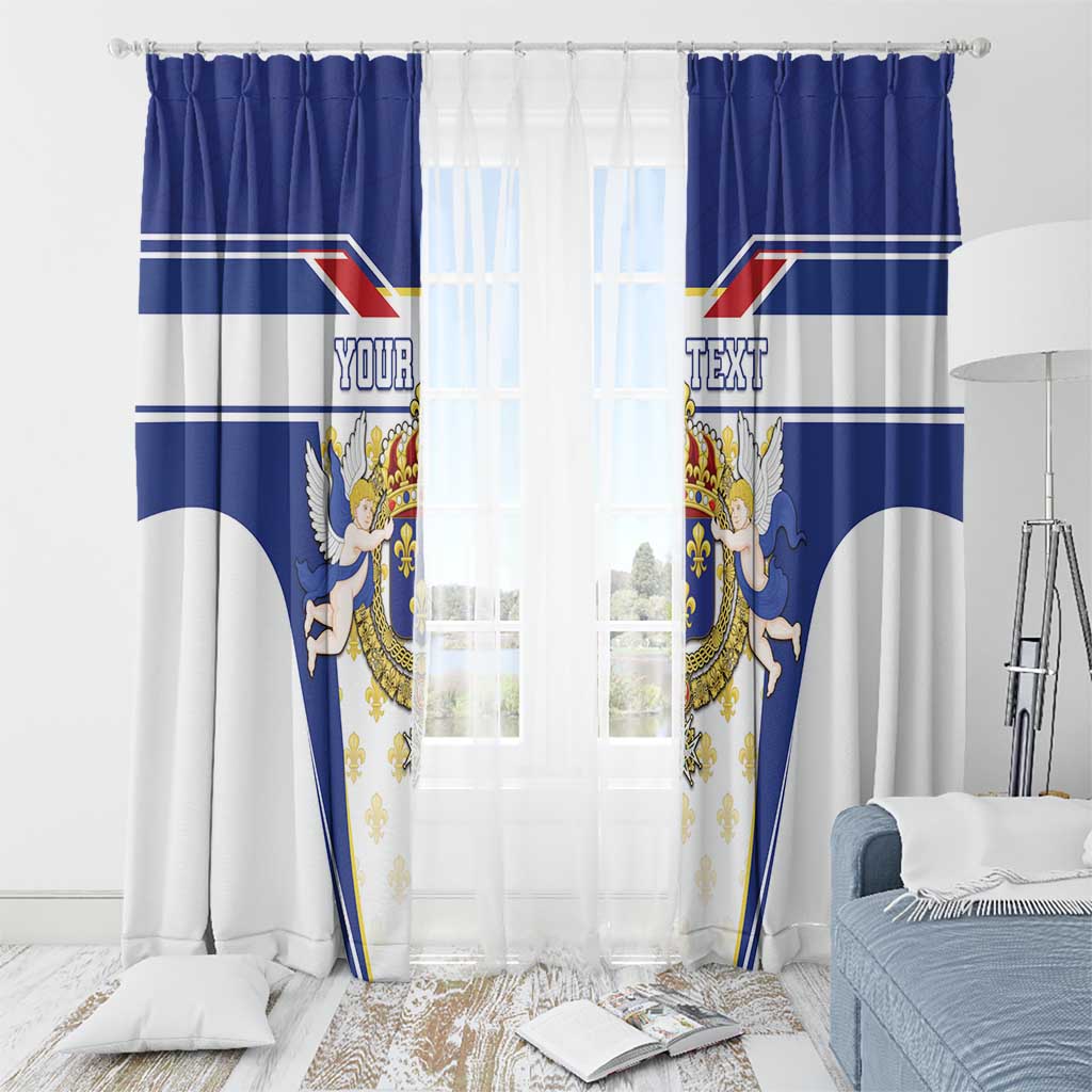 Personalized French Colonial Empire Window Curtain Royal Standard of France