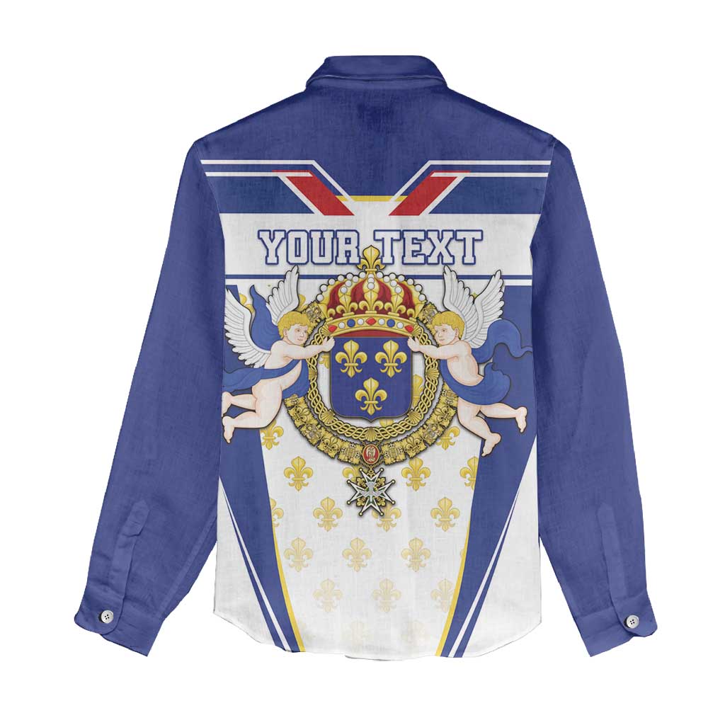 Personalized French Colonial Empire Women Casual Shirt Royal Standard of France