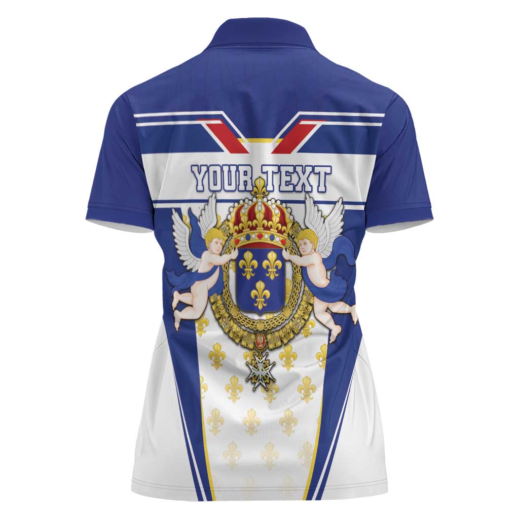 Personalized French Colonial Empire Women Polo Shirt Royal Standard of France
