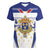 Personalized French Colonial Empire Women V-Neck T-Shirt Royal Standard of France