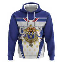Personalized French Colonial Empire Zip Hoodie Royal Standard of France