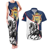 First French Empire 1804 – 1814 Couples Matching Tank Maxi Dress and Hawaiian Shirt Liberte Ordre Public