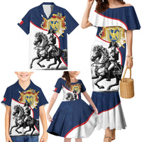 First French Empire 1804 – 1814 Family Matching Mermaid Dress and Hawaiian Shirt Liberte Ordre Public