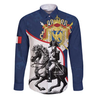First French Empire 1804 – 1814 Family Matching Off The Shoulder Long Sleeve Dress and Hawaiian Shirt Liberte Ordre Public
