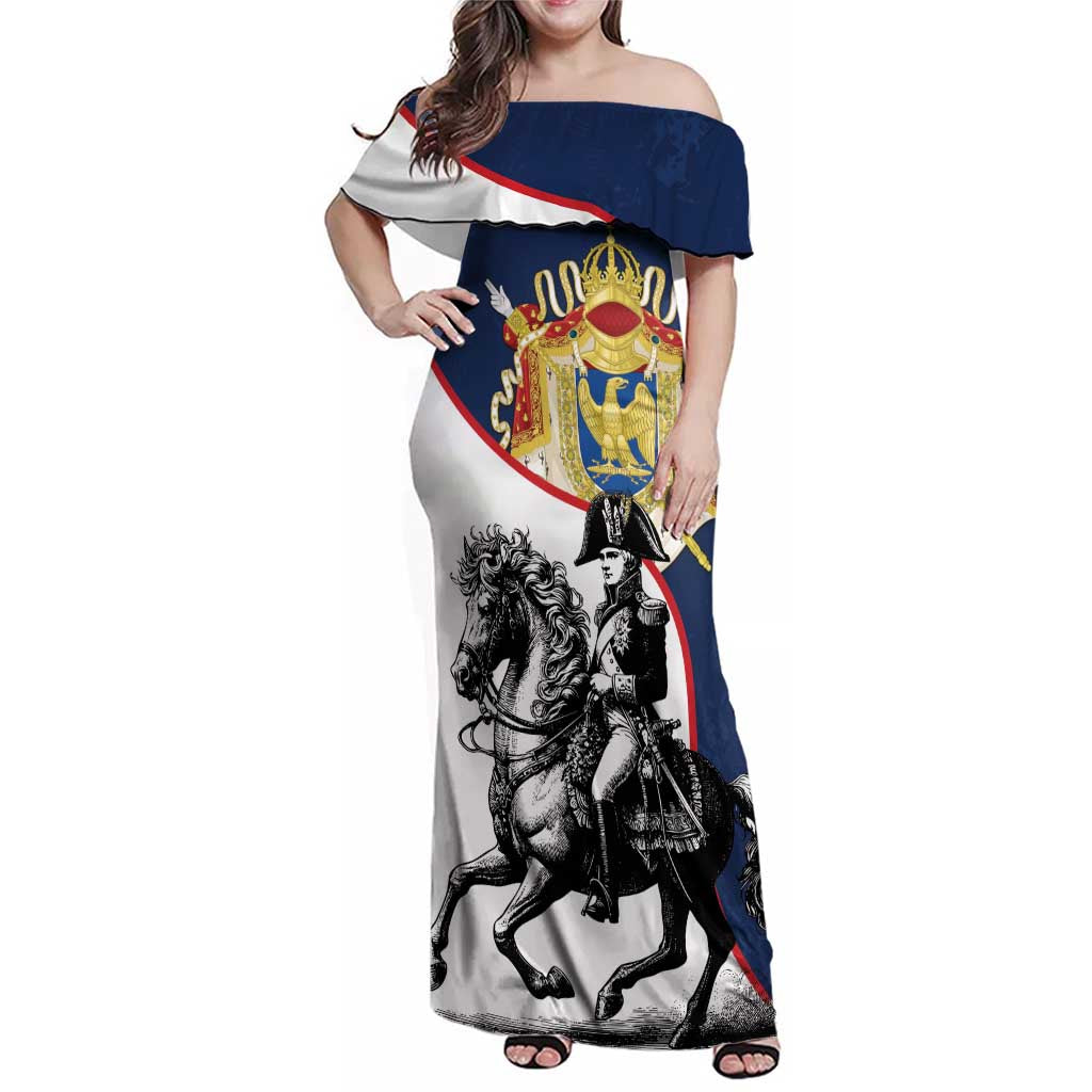First French Empire 1804 – 1814 Family Matching Off Shoulder Maxi Dress and Hawaiian Shirt Liberte Ordre Public