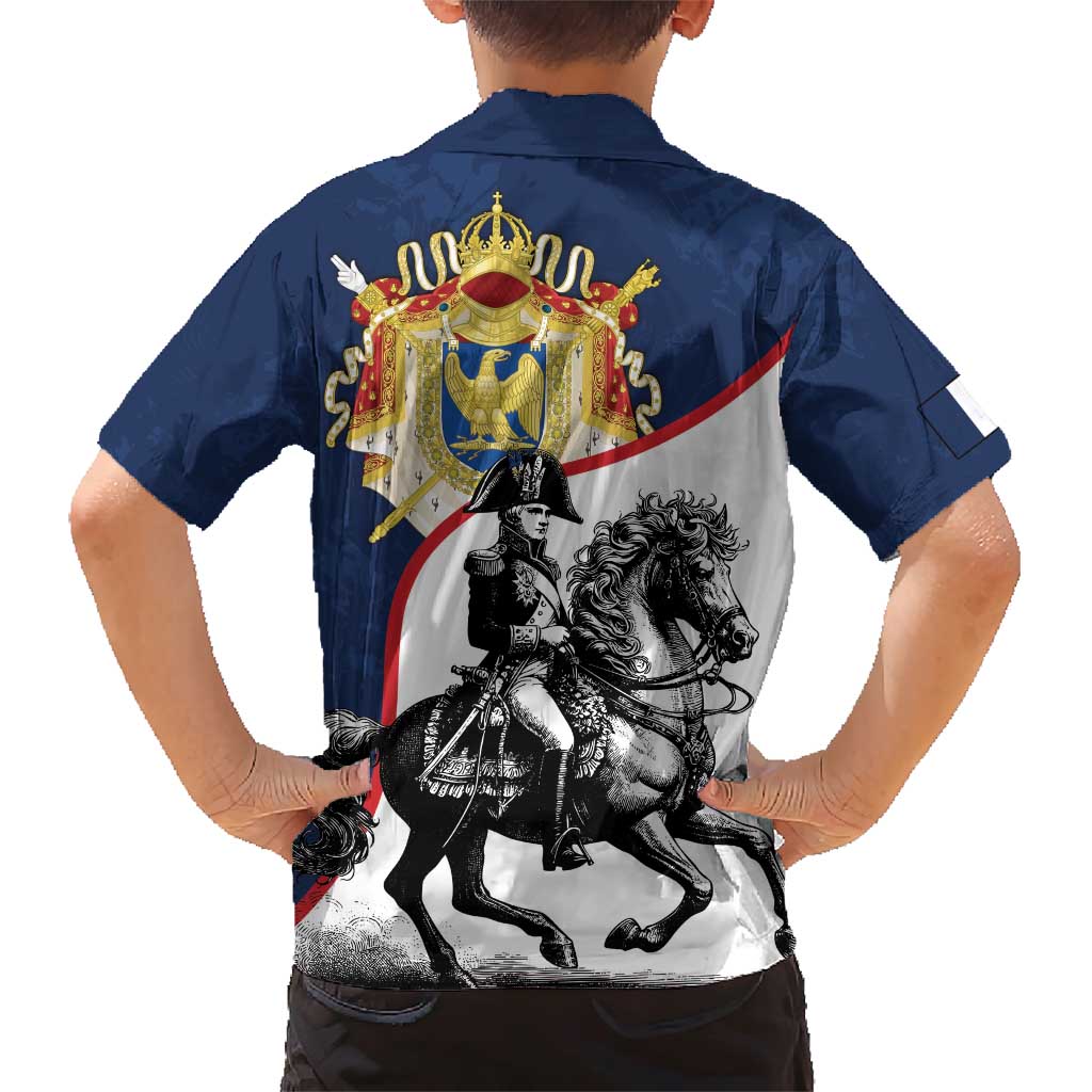 First French Empire 1804 – 1814 Family Matching Short Sleeve Bodycon Dress and Hawaiian Shirt Liberte Ordre Public