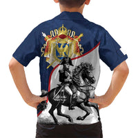 First French Empire 1804 – 1814 Family Matching Short Sleeve Bodycon Dress and Hawaiian Shirt Liberte Ordre Public
