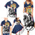First French Empire 1804 – 1814 Family Matching Summer Maxi Dress and Hawaiian Shirt Liberte Ordre Public