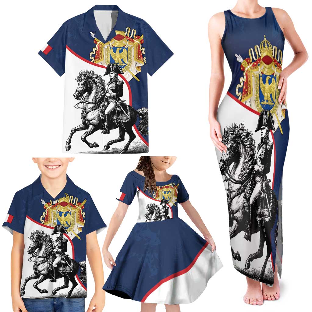First French Empire 1804 – 1814 Family Matching Tank Maxi Dress and Hawaiian Shirt Liberte Ordre Public