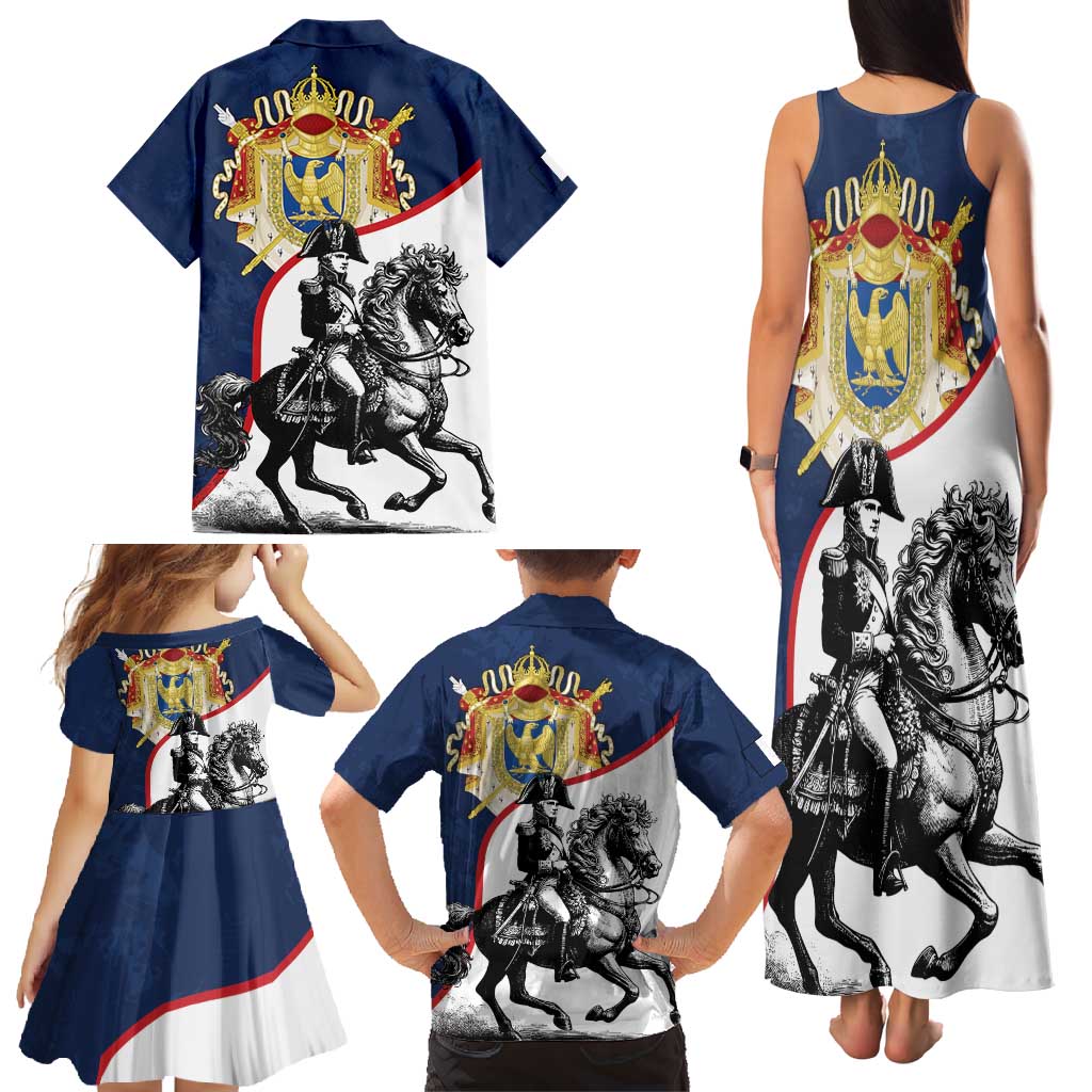 First French Empire 1804 – 1814 Family Matching Tank Maxi Dress and Hawaiian Shirt Liberte Ordre Public