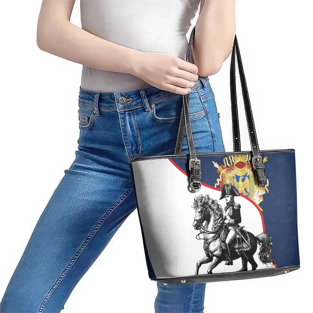 First French Empire 1804 – 1814 Leather Tote Bag Liberte Ordre Public