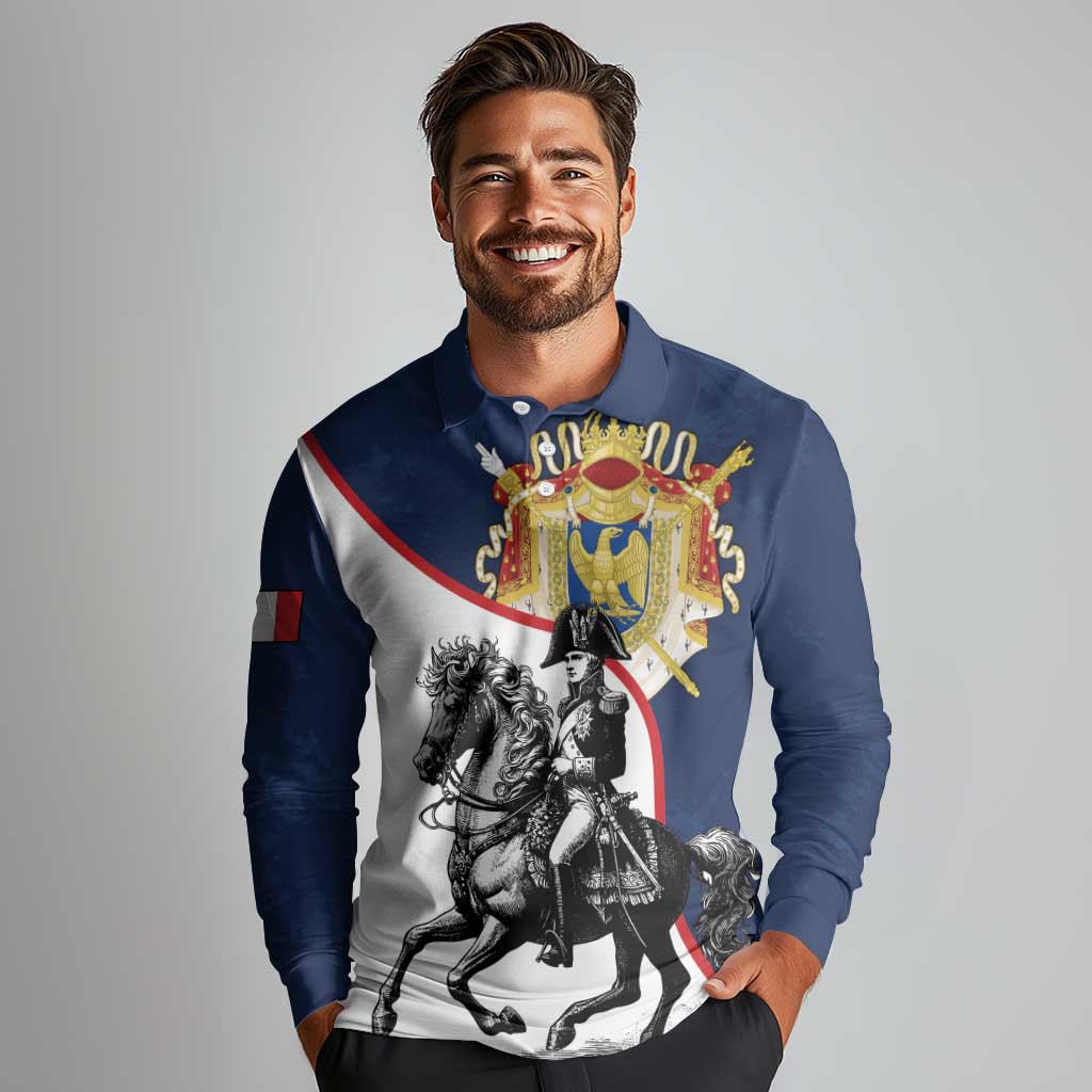 First French Empire 1804 – 1814 Long Sleeve Polo Shirt Liberte Ordre Public