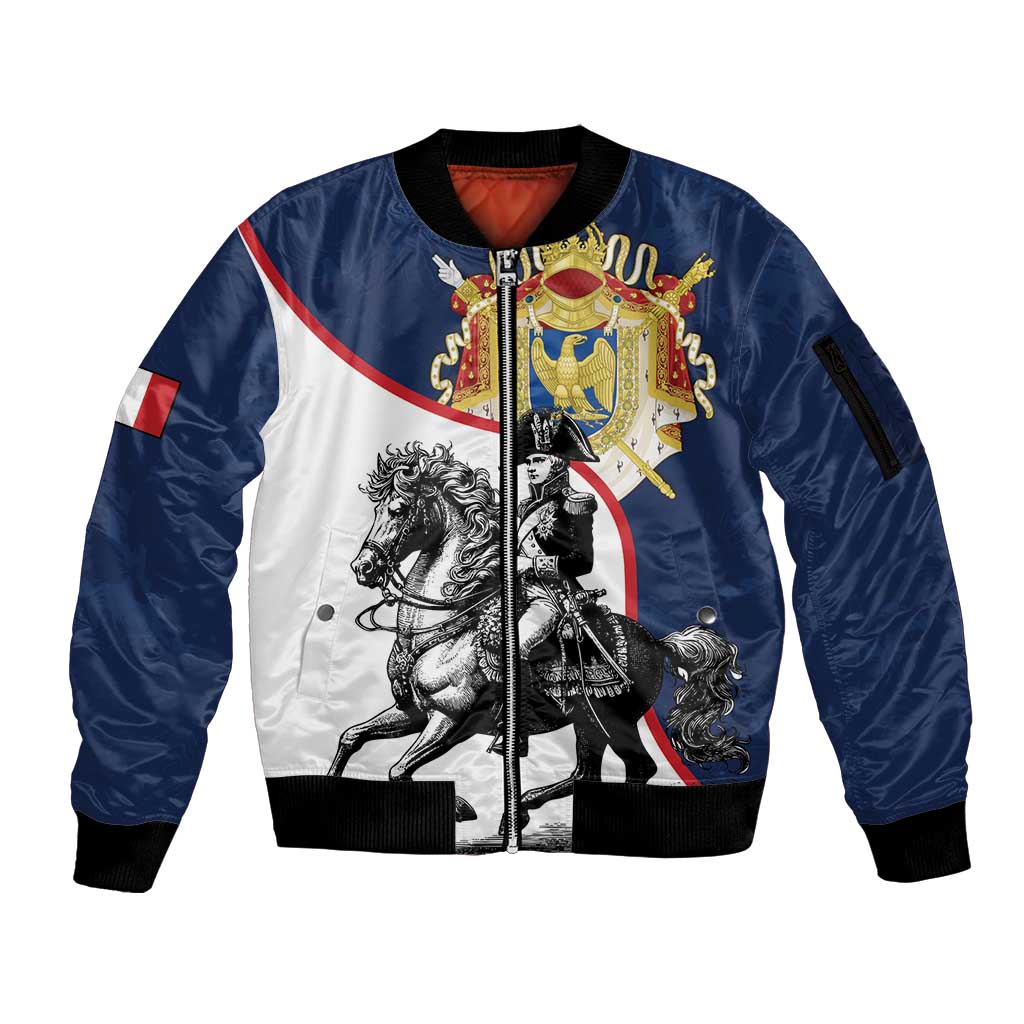 First French Empire 1804 – 1814 Sleeve Zip Bomber Jacket Liberte Ordre Public