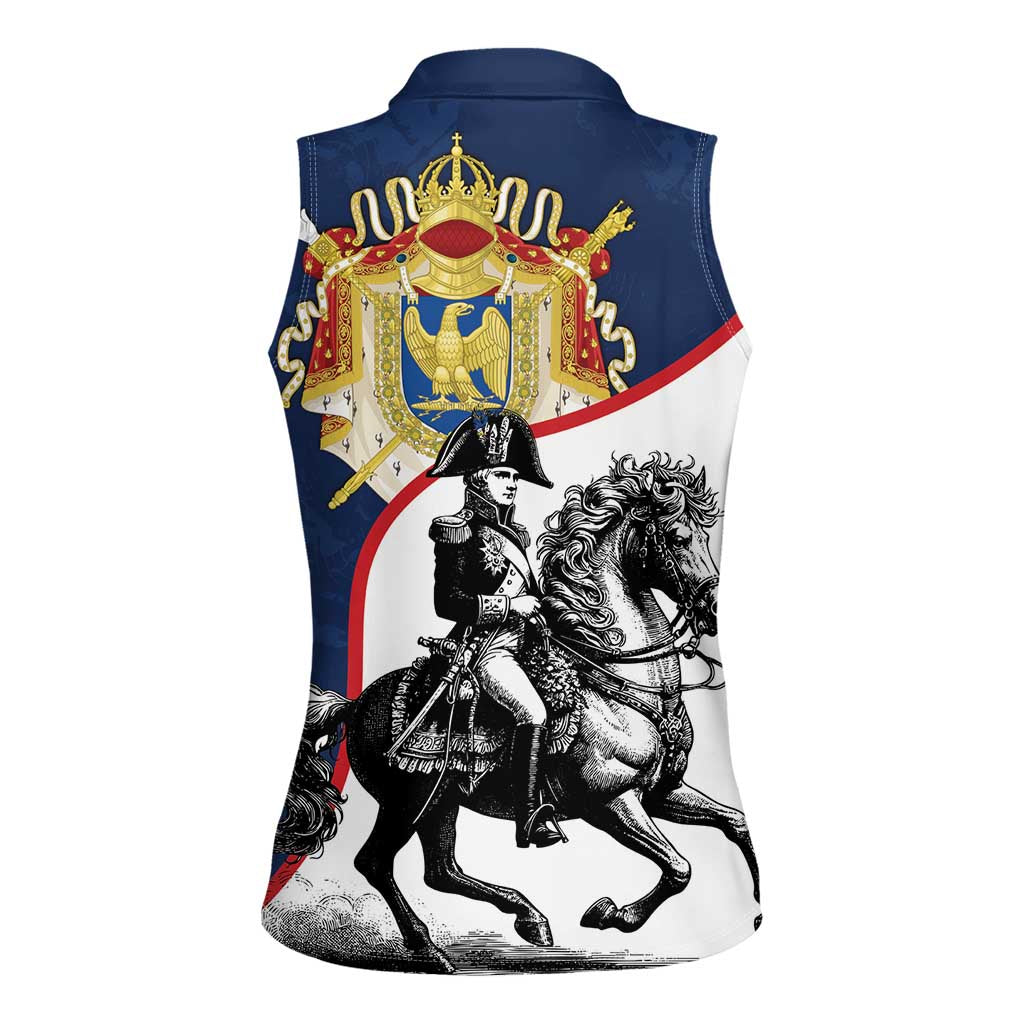 First French Empire 1804 – 1814 Women Sleeveless Polo Shirt Liberte Ordre Public