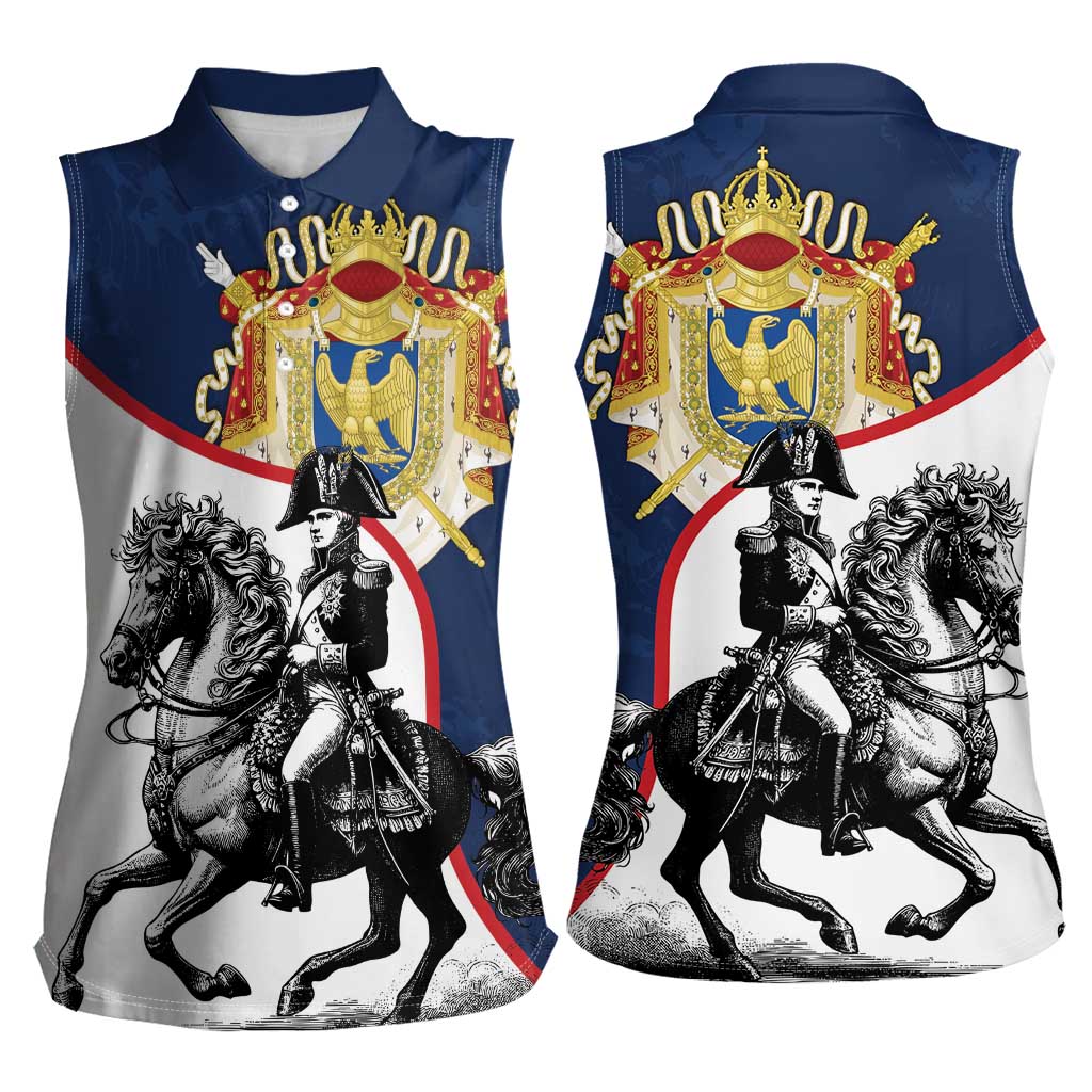 First French Empire 1804 – 1814 Women Sleeveless Polo Shirt Liberte Ordre Public