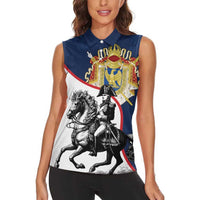 First French Empire 1804 – 1814 Women Sleeveless Polo Shirt Liberte Ordre Public