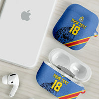 Custom DR Congo Football AirPods Case Leopard Pride Heritage Edition