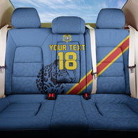 Custom DR Congo Football Back Car Seat Cover Leopard Pride Heritage Edition