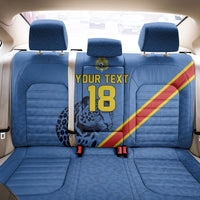 Custom DR Congo Football Back Car Seat Cover Leopard Pride Heritage Edition