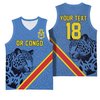 Custom DR Congo Football Basketball Jersey Leopard Pride Heritage Edition