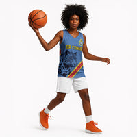 Custom DR Congo Football Basketball Jersey Leopard Pride Heritage Edition