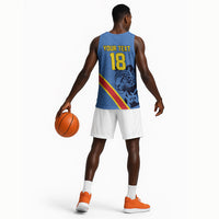 Custom DR Congo Football Basketball Jersey Leopard Pride Heritage Edition