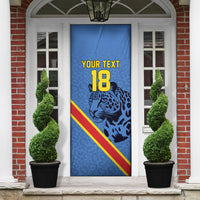 Custom DR Congo Football Door Cover Leopard Pride Heritage Edition
